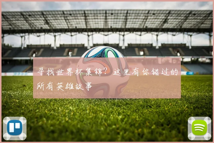 寻找世界杯集锦？这里有你错过的所有英雄故事
